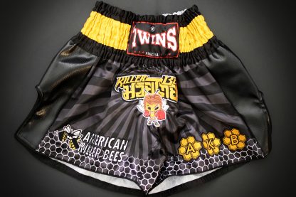 Killer Bees Black and Yellow Muay Thai Shorts