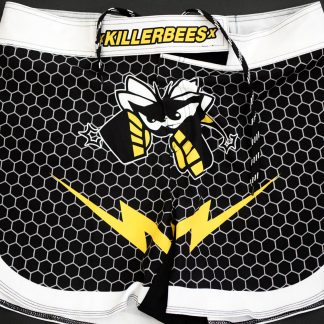 Killer Bees Hive Black Muay Thai Shorts