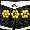 Killer Bees Hive Black Muay Thai Shorts