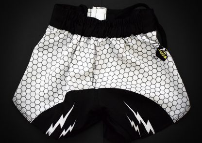 Hive White Muay Thai Shorts