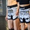 Hive White Muay Thai Shorts